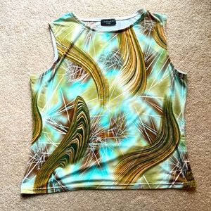 Sleeveless Abstract Print Top – Urquhart Sydney